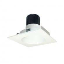 Nora NIO-4SNDC40XMPW/10 - 4" Iolite LED Square Reflector with Round Aperture, 1000lm / 14W, 4000K, Matte Powder White