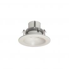 Nora NLCBC2-45127WW/A - 4" Cobalt Click Round Retrofit Reflector,750lm / 12W,2700K, White Reflector / White Flange