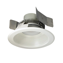 Nora NLCBC2-55240WW/A - 5" Cobalt Click Round Retrofit Baffle, 750lm / 10W, 4000K, White Baffle / White Flange