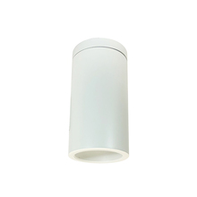 Nora NYLS3-6S1L440FC12WWW - 6" Sapphire III Surface Mount White Cylinder, Matte Powder White Reflector/Matte Powder White