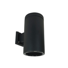 Nora NYLS3-6W1L635NP01BBB - 6" Sapphire III Wall Mount Black Cylinder, Black Reflector/Black Flange, 120V; Phase Dimming,