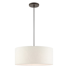Livex Lighting 49802-92 - 3 Lt English Bronze Drum Pendant