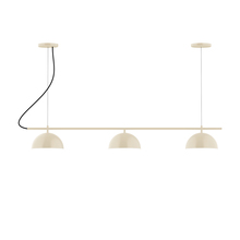 Montclair Light Works CHA431-16-C21 - 3-Light Linear Axis Chandelier (8" Axis pack)