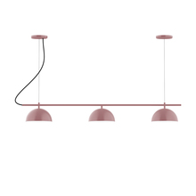 Montclair Light Works CHA431-20-C21 - 3-Light Linear Axis Chandelier (8" Axis pack)