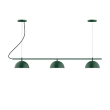 Montclair Light Works CHA431-42-C21 - 3-Light Linear Axis Chandelier (8" Axis pack)
