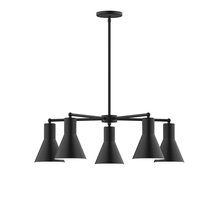 Montclair Light Works CHC436-18 - 5-Light Flare Chandelier, Clay