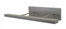 Montclair Light Works DPE312-74 - 24" Designer Direct Wire LED picture light, Satin Silver