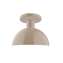 Montclair Light Works FMDX456-18 - 8" Ray Flush Mount, Clay