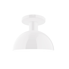 Montclair Light Works FMDX456-44 - 8" Ray Flush Mount, White