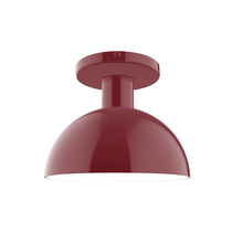Montclair Light Works FMDX456-55 - 8" Ray Flush Mount, Barn Red