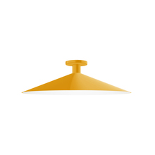 Montclair Light Works FMDX478-21 - 24" Zing Flush Mount, Bright Yellow