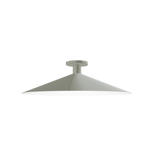 Montclair Light Works FMDX478-24 - 24" Zing Flush Mount, Moss Green