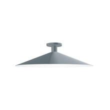 Montclair Light Works FMDX478-40 - 24" Zing Flush Mount, Slate Gray