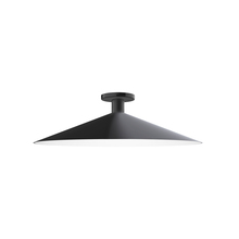 Montclair Light Works FMDX478-41 - 24" Zing Flush Mount, Black