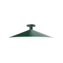 Montclair Light Works FMDX478-42 - 24" Zing Flush Mount, Forest Green