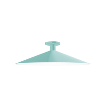 Montclair Light Works FMDX478-48 - 24" Zing Flush Mount, Sea Green