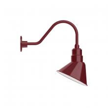 Montclair Light Works GNA102-55 - 10" Angle shade gooseneck wall mount, Barn Red