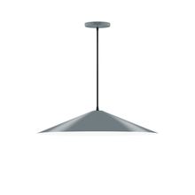 Montclair Light Works PEB429-40 - 24" Vessel Pendant, Slate Gray