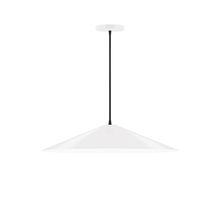 Montclair Light Works PEB429-44-C21 - 24" Vessel Pendant, white cord with canopy, White