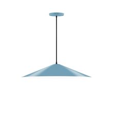 Montclair Light Works PEB429-54 - 24" Vessel Pendant, Light Blue