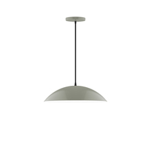 Montclair Light Works PEB438-24 - 16" Plateau Pendant, Moss Green