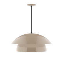 Montclair Light Works PEBX447-18 - 24" Nest Pendant, Clay