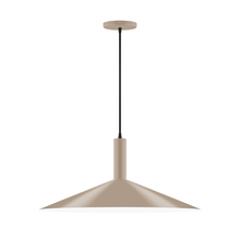 Montclair Light Works PEBX478-18-C21 - 24" Zing Pendant, white cord with canopy, Clay