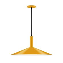 Montclair Light Works PEBX478-21 - 24" Zing Pendant, Bright Yellow
