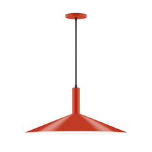 Montclair Light Works PEBX478-26 - 24" Zing Pendant, Vermillion