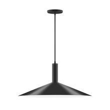 Montclair Light Works PEBX478-41 - 24" Zing Pendant, Black