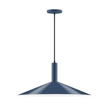 Montclair Light Works PEBX478-50 - 24" Zing Pendant, Navy