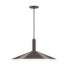 Montclair Light Works PEBX478-51 - 24" Zing Pendant, Architectural Bronze