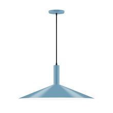 Montclair Light Works PEBX478-54 - 24" Zing Pendant, Light Blue