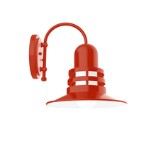 Montclair Light Works SCC148-26 - 12" Atomic shade, wall mount sconce, Vermillion