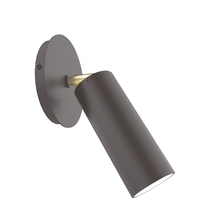 Montclair Light Works SCP440-57-91 - Martin Adjustable Wall Sconce, Bronze Matte with Brushed Brass Swivels