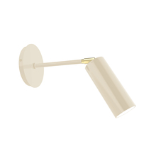Montclair Light Works SCQ440-18-91 - Martin Adjustable Wall Sconce, Clay with Brushed Brass Swivels