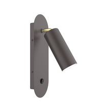 Montclair Light Works SCR440-57-91 - Martin Adjustable Wall Sconce, Bronze Matte with Brushed Brass Swivels
