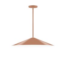 Montclair Light Works STG429-19 - 24" Vessel Stem Hung Pendant, Terracotta