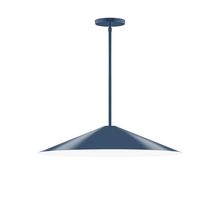 Montclair Light Works STG429-50 - 24" Vessel Stem Hung Pendant, Navy