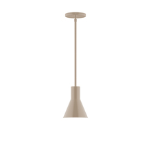 Montclair Light Works STG436-18 - 6" Flare Stem Hung Pendant, Clay