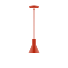 Montclair Light Works STG436-26 - 6" Flare Stem Hung Pendant, Vermillion