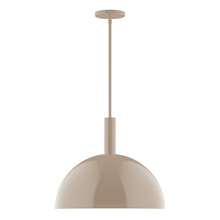 Montclair Light Works STGX472-18 - 18" Ray Stem Hung Pendant, Clay