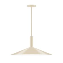 Montclair Light Works STGX478-16 - 24" Zing Stem Hung Pendant, Cream