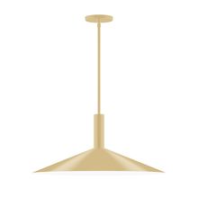 Montclair Light Works STGX478-17 - 24" Zing Stem Hung Pendant, Ivory