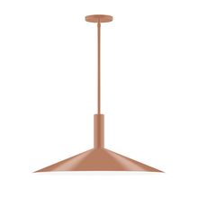 Montclair Light Works STGX478-19 - 24" Zing Stem Hung Pendant, Terracotta