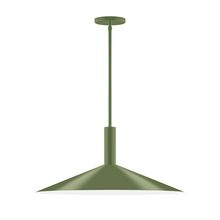 Montclair Light Works STGX478-22 - 24" Zing Stem Hung Pendant, Fern Green