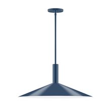 Montclair Light Works STGX478-50 - 24" Zing Stem Hung Pendant, Navy