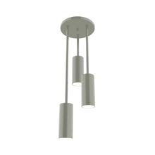 Montclair Light Works STH440-24 - Martin 3-Light Stem Hung Pendant, Moss Green