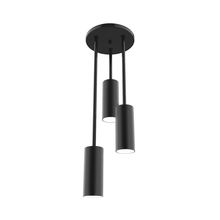 Montclair Light Works STH440-41 - Martin 3-Light Stem Hung Pendant, Black