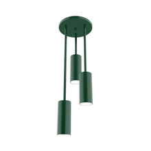 Montclair Light Works STH440-42 - Martin 3-Light Stem Hung Pendant, Forest Green